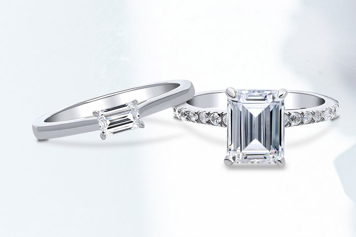 婚約指輪にも人気！エメラルドカットダイヤモンドの魅力
